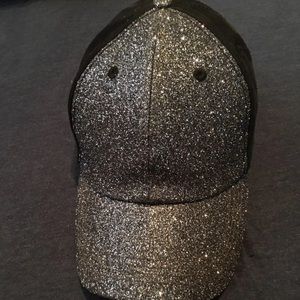 Glitter high pony hat